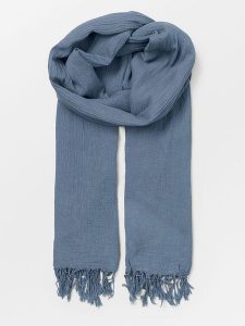 Becksöndergaard Szal-koło "Ilona" w kolorze niebieskim - 200 x 100 cm rozmiar: onesize. Niebieskie szaliki Becksöndergaard, bez wzorów, z bawełny. Za 63,45 zł.
