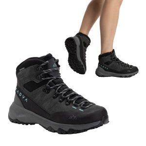 Buty trekkingowe damskie KADVA Stride Mid WaterProof. Czarne buty trekkingowe KADVA, bez zapięcia. Za 219,99 zł.