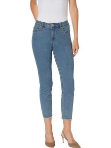 Heine Dżinsy - Skinny fit - w kolorze niebieskim rozmiar: 40. Niebieskie jeansy Heine, bez wzorów, z bawełny. Za 74,63 zł.