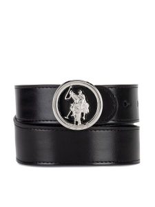 U.S. Polo Assn. Pasek AIUXT2567WAJ Czarny. Czarne paski U.S. Polo Assn., bez wzorów, ze skóry. Za 159,99 zł.