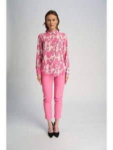 Marks & Spencer Koszula w kolorze jasnoróżowo-różowym rozmiar: 44. Różowe koszule Marks & Spencer, bez wzorów, bez kołnierzyka, bez ramiączek. Za 48,39 zł.