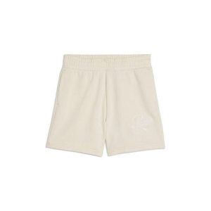 Puma damskie szorty ESS Script z wysokim stanem, białe, S. Białe szorty Puma, bez wzorów, z podwyższonym stanem. Za 244,99 zł.