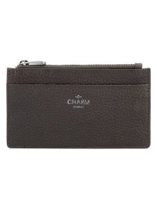 Charm Skórzane etui w kolorze brązowym na karty - 13 x 7,5 x 1 cm rozmiar: onesize. Brązowe portfele Charm, bez wzorów, z materiału. Za 43,99 zł.