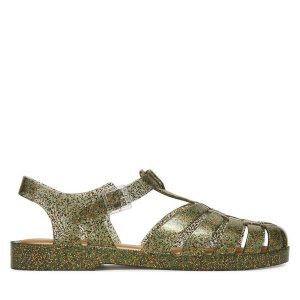 Sandały Melissa. Żółte sandały Melissa, bez wzorów, bez obcasa, na płaskiej podeszwie, bez zapięcia. Za 189,99 zł.
