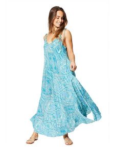 Ipanima Sukienka w kolorze błękitnym rozmiar: 34-40. Niebieskie sukienki Ipanima, bez wzorów, klasyczne, bez kołnierzyka, bez ramiączek, maxi, rozkloszowane. Za 78,99 zł.