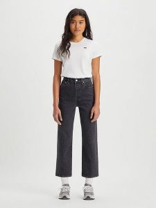 Levi's Dżinsy - Regular fit - w kolorze czarnym rozmiar: W31/L29. Czarne jeansy Levi's®, z aplikacjami, z podwyższonym stanem. Za 285,49 zł.