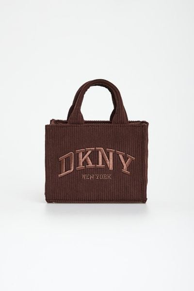 Torebka damska sztruksowa DKNY. Torebki klasyczne DKNY, bez wzorów, ze sztruksu, bez dodatków. Za 669,00 zł.