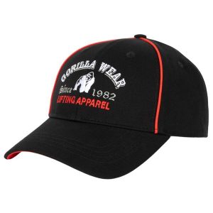 Lugo Czapka - Czarny. Czarne czapki GORILLA WEAR, bez wzorów. Za 144,00 zł.