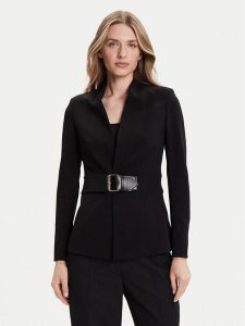 Rinascimento Marynarka CFC0126214003 Czarny Slim Fit. Czarne marynarki i żakiety Rinascimento, l, bez wzorów, z syntetyku. Za 539,99 zł.