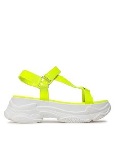 Jenny Fairy Sandały AJA0924-12 Zielony. Zielone sandały Jenny Fairy, bez wzorów, ze skóry, bez obcasa, na płaskiej podeszwie, bez zapięcia. Za 179,99 zł.