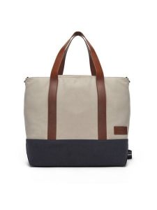 Tommy Hilfiger Torba Th Casual Tote AM0AM13368 Beżowy. Brązowe shopper bag TOMMY HILFIGER, bez wzorów, z materiału, bez dodatków. Za 459,99 zł.