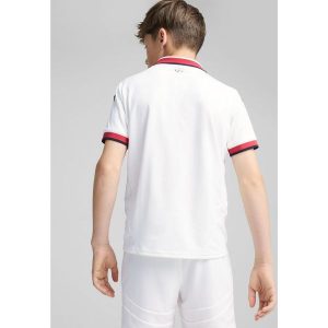 Młodzieżowa koszulka wyjazdowa AC Milan 24/25 PUMA White. Biała bluzki Puma, m, bez wzorów, młodzieżowe, bez kołnierzyka, bez ramiączek. W wyprzedaży za 254,00 zł.