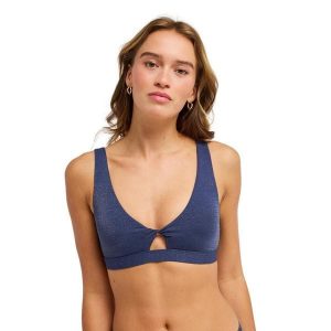 Stanik bikini typu bralette dla Kobiety ROXY SHINE Niebieski. Niebieskie bikini Roxy, bez wzorów, z elastanu. Za 169,99 zł.