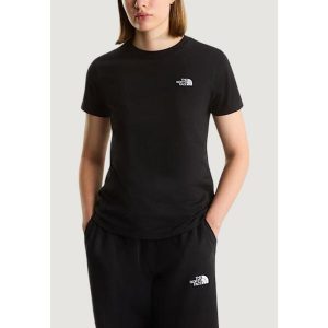 Koszulka crop top Kobieta W EVOLUTION SIMPLE DOME. Czarne topy The North Face, bez wzorów, z bawełny, bez kołnierzyka, bez ramiączek. Za 152,30 zł.
