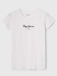 Pepe Jeans Koszulka w kolorze białym rozmiar: XL. Białe bluzki Pepe Jeans, xl, bez wzorów, z jeansu, bez kołnierzyka, bez ramiączek. Za 109,78 zł.