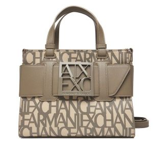 Torebka Armani Exchange. Brązowe torebki klasyczne Armani Exchange, bez wzorów, bez dodatków. Za 579,99 zł.