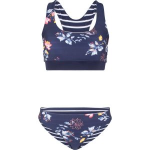 Bikini dwustronne z biustonoszem bustier (2 części). Niebieskie bikini bonprix, bez wzorów. Za 109,99 zł.