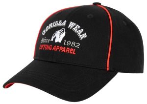 Lugo Czapka - Czarny. Czarne czapki GORILLA WEAR, bez wzorów, z bawełny. Za 142,85 zł.