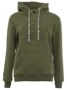 Zwillingsherz Bluza "Nelina" w kolorze khaki rozmiar: XL. Brązowe bluzy Zwillingsherz, xl, bez wzorów, z bawełny, z kapturem. Za 210,81 zł.
