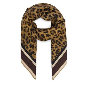 Chusta Weekend Max Mara. Brązowe apaszki i chusty Weekend Max Mara, bez wzorów. Za 744,99 zł.