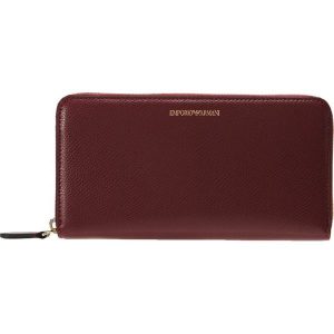 Emporio Armani FOGLIO ZIPAROUND LARGE ZIP ARROUND Portfel bordeaux/nero. Portfele marki Emporio Armani. Za 479,00 zł.