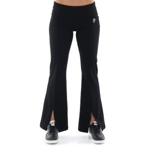 Legginsy z bawełna na co dzień na siłownię. Czarne legginsy LEONE 1947 APPAREL, bez wzorów, z bawełny. W wyprzedaży za 89,72 zł.