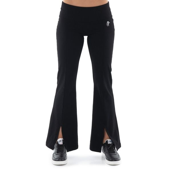 Legginsy z bawełna na co dzień na siłownię. Czarne legginsy LEONE 1947 APPAREL, bez wzorów, z bawełny. W wyprzedaży za 109,46 zł.