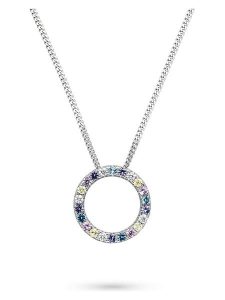 S.Oliver Srebrny naszyjnik z zawieszką - dł. 45 cm rozmiar: onesize. Szare naszyjniki s.Oliver, z cyrkonią, srebrne. Za 143,99 zł.