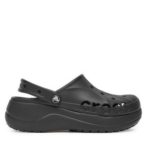 Klapki Crocs. Czarne klapki Crocs, bez wzorów, bez obcasa. Za 249,99 zł.