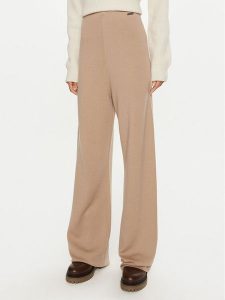 Calvin Klein Spodnie dresowe K20K207680 Beżowy Relaxed Fit. Brązowe spodnie dresowe Calvin Klein, l, bez wzorów, z dresówki. Za 389,99 zł.