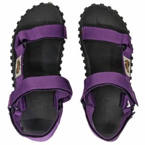 Sandały damskie GUMBIES SCRAMBLER SANDAL. Fioletowe sandały Gumbies, bez wzorów, bez obcasa, bez zapięcia. Za 135,99 zł.