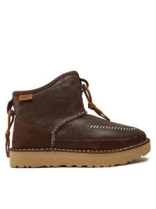 Ugg Śniegowce M Campfire Crafted Regenerate 1144017 Brązowy. Brązowe buty zimowe Ugg, ze skóry, bez obcasa, bez zapięcia. Za 409,00 zł.