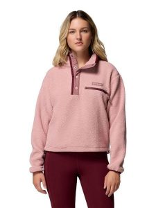 Columbia Bluza polarowa "Helvetia II" w kolorze jasnoróżowym rozmiar: XL. Różowe bluzy Columbia, xl, bez wzorów, z polaru, bez kaptura. Za 126,75 zł.