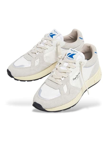 Pepe Jeans FOOTWEAR Skórzane sneakersy "Marlon" w kolorze kremowo-beżowym rozmiar: 37. Brązowe trampki Pepe Jeans FOOTWEAR, bez wzorów, z jeansu, bez zapięcia. Za 173,99 zł.