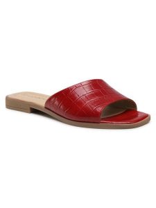 Lasocki Klapki WI16-MENA-01 Czerwony. Czerwone klapki Lasocki, bez wzorów, ze skóry, bez obcasa. Za 57,99 zł.
