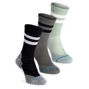 Skarpety biegowe Stance Franchise Crew 3 Pack. Szare skarpetki Stance, bez wzorów. Za 188,99 zł.
