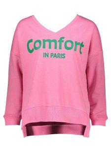 Miss goodlife Bluza "Comfort in Paris" w kolorze różowym rozmiar: S. Różowe bluzy miss goodlife, s, bez wzorów, z bawełny, bez kaptura. Za 118,56 zł.