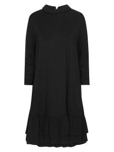 Ilse Jacobsen Sukienka w kolorze czarnym rozmiar: S. Czarne sukienki Ilse Jacobsen, na co dzień, s, bez wzorów, z wiskozy, klasyczne, bez kołnierzyka, bez ramiączek, midi, proste. Za 173,99 zł.