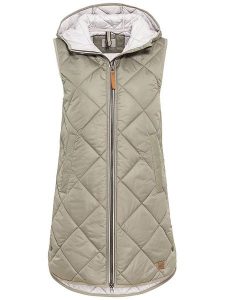 Camel Active Kamizelka pikowana w kolorze jasnozielonym rozmiar: 40. Zielone kamizelki Camel Active, bez wzorów, bez kołnierzyka, bez ramiączek, bez kaptura. Za 223,99 zł.