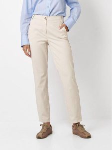 Toni Spodnie chino w kolorze kremowym rozmiar: W38. Brązowe chinosy Toni, bez wzorów. Za 173,99 zł.