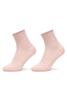 Calvin Klein Skarpety długie 701229681 Różowy. Czerwone skarpetki Calvin Klein, bez wzorów, z bawełny. Za 59,99 zł.