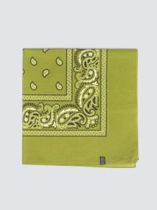 Apaszka typu bandana zielona Bandi 301. Zielone apaszki i chusty Big Star, bez wzorów, z bawełny, eleganckie. Za 59,99 zł.