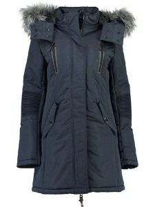 Canadian Peak Parka "Camilly" w kolorze granatowym rozmiar: M. Niebieskie płaszcze Canadian Peak, m, bez wzorów, bez kaptura. Za 409,45 zł.