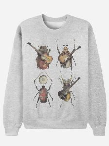 WOOOP Bluza "Beetles" w kolorze szarym rozmiar: XXL. Szare bluzy Wooop, xxl, bez wzorów, z bawełny, bez kaptura. Za 100,99 zł.