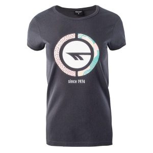 T-shirt Damski Lady Defi. Szare t-shirty Hi-tec, m, bez wzorów, bez kołnierzyka, bez ramiączek. Za 51,99 zł.