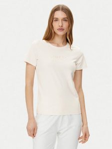 Guess T-Shirt O5GI02 KBBU1 Écru Regular Fit. T-shirty Guess, xs, z aplikacjami, z bawełny, bez kołnierzyka, bez ramiączek. Za 79,99 zł.