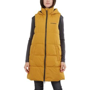 Kamizelka damska Fundango Scarlet Padded. Żółte kamizelki FUNDANGO, na zimę, s, bez wzorów, bez kołnierzyka, bez ramiączek, bez kaptura. Za 319,90 zł.