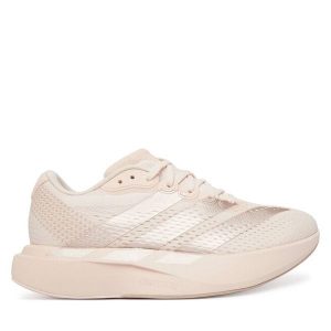 Buty do biegania adidas. Czerwone buty sportowe ADIDAS, bez wzorów, bez zapięcia, do biegania. Za 439,99 zł.