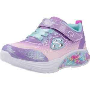 Buty SKECHERS MY DREAMERS LIL MERMAID Fioletowy. Fioletowe buty trekkingowe Skechers, z syntetyku, bez zapięcia. Za 238,99 zł.
