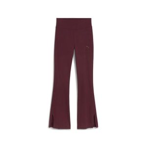 Damskie rozkloszowane legginsy HER z wysokim stanem PUMA Ruby Shimmer Red. Czerwone legginsy Puma, bez wzorów, z podwyższonym stanem. Za 159,00 zł.